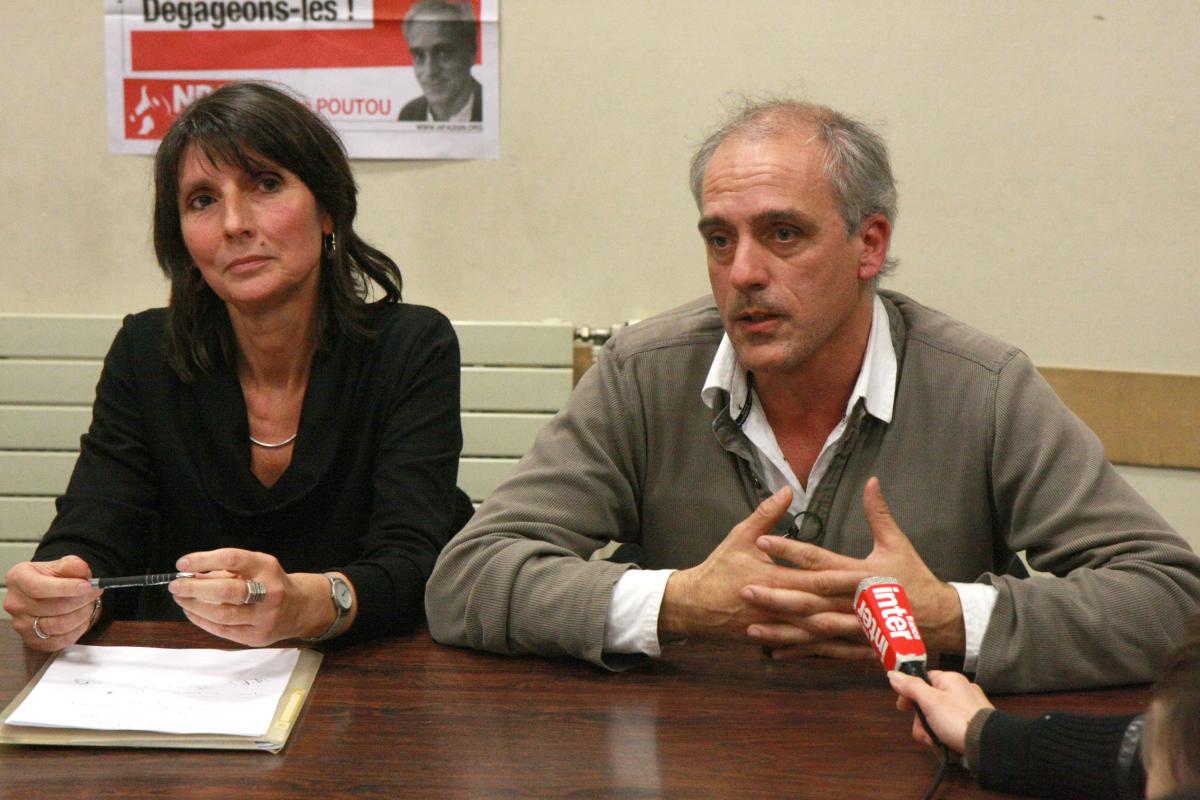 Christine Poupin et Philippe Poutou