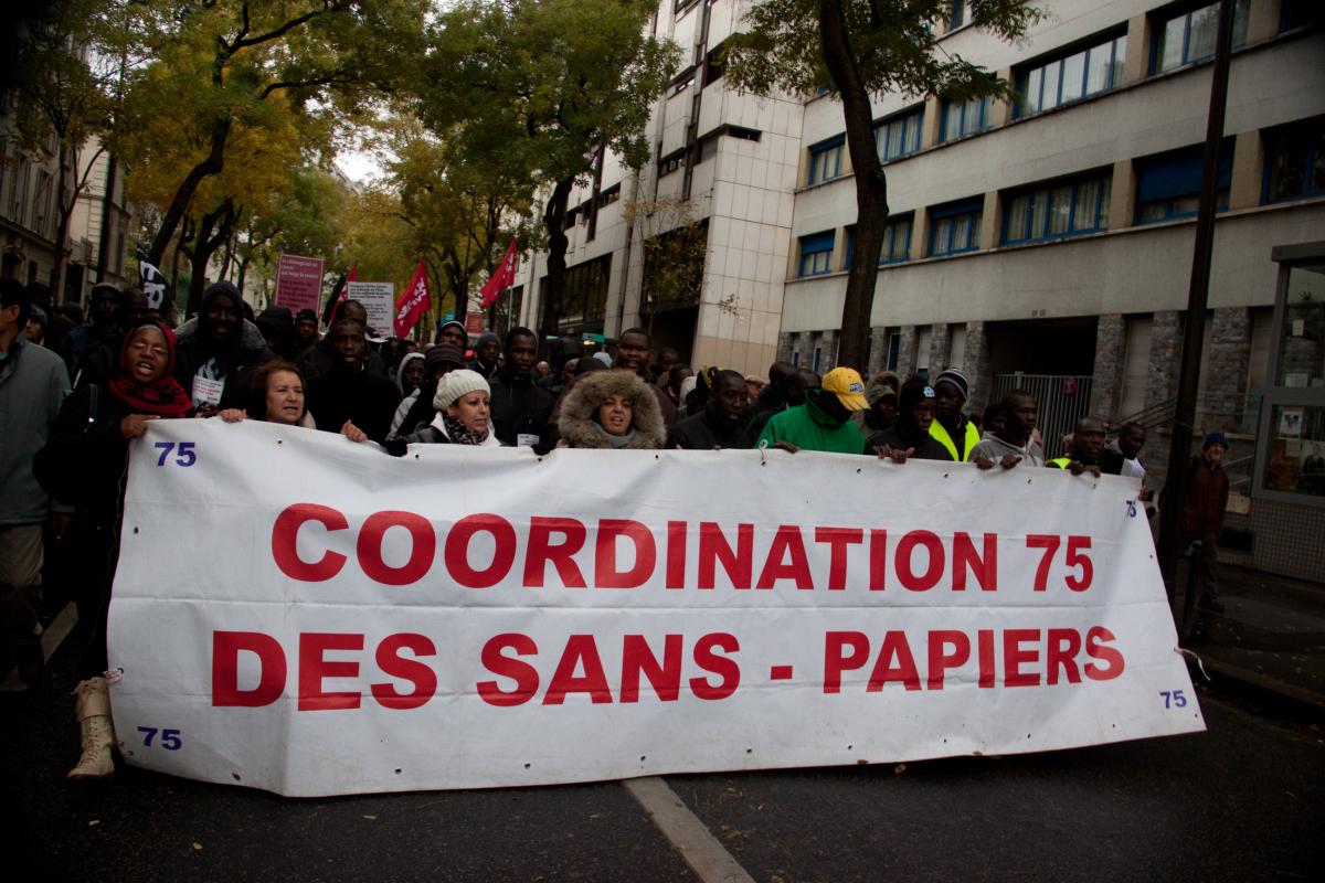 Cortège de la Coordination 75 des Sans-Papiers