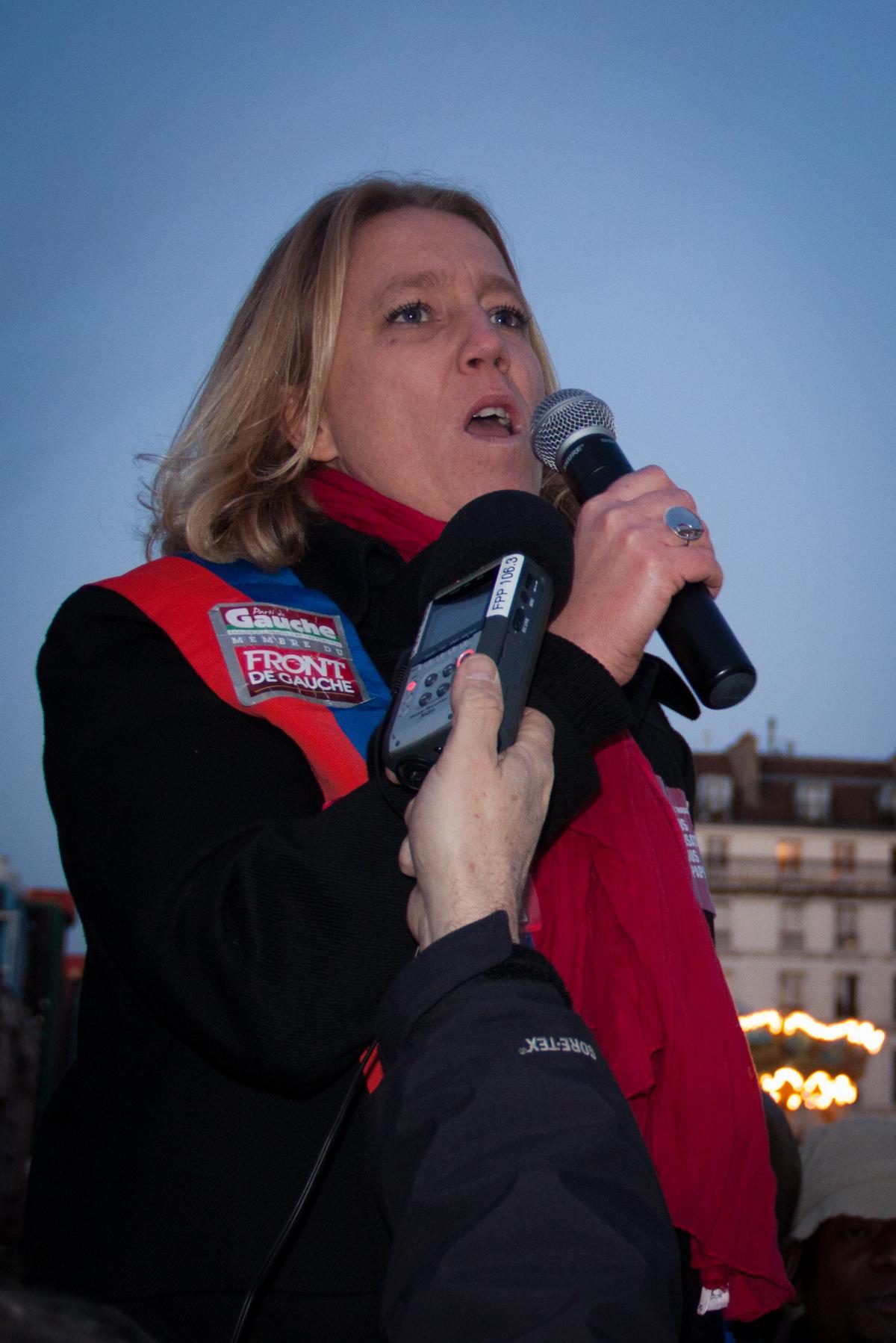 Danièle Simonet, conseillère de Paris, du Parti de Gauche.