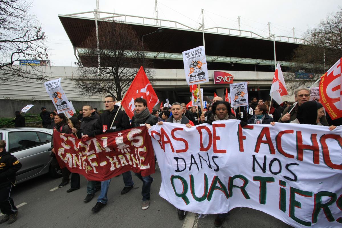 la manifestation dans Saint-Denis