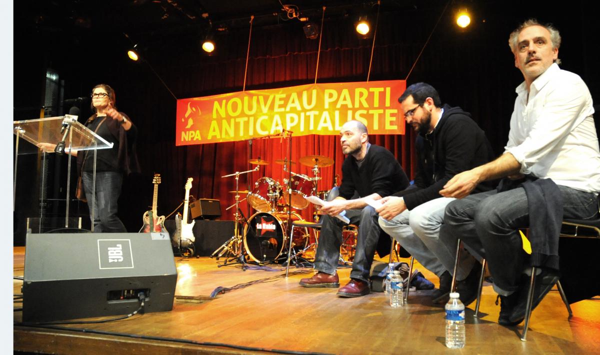 tribune à la Fête du Npa 75 Paris avec Philippe Poutou
