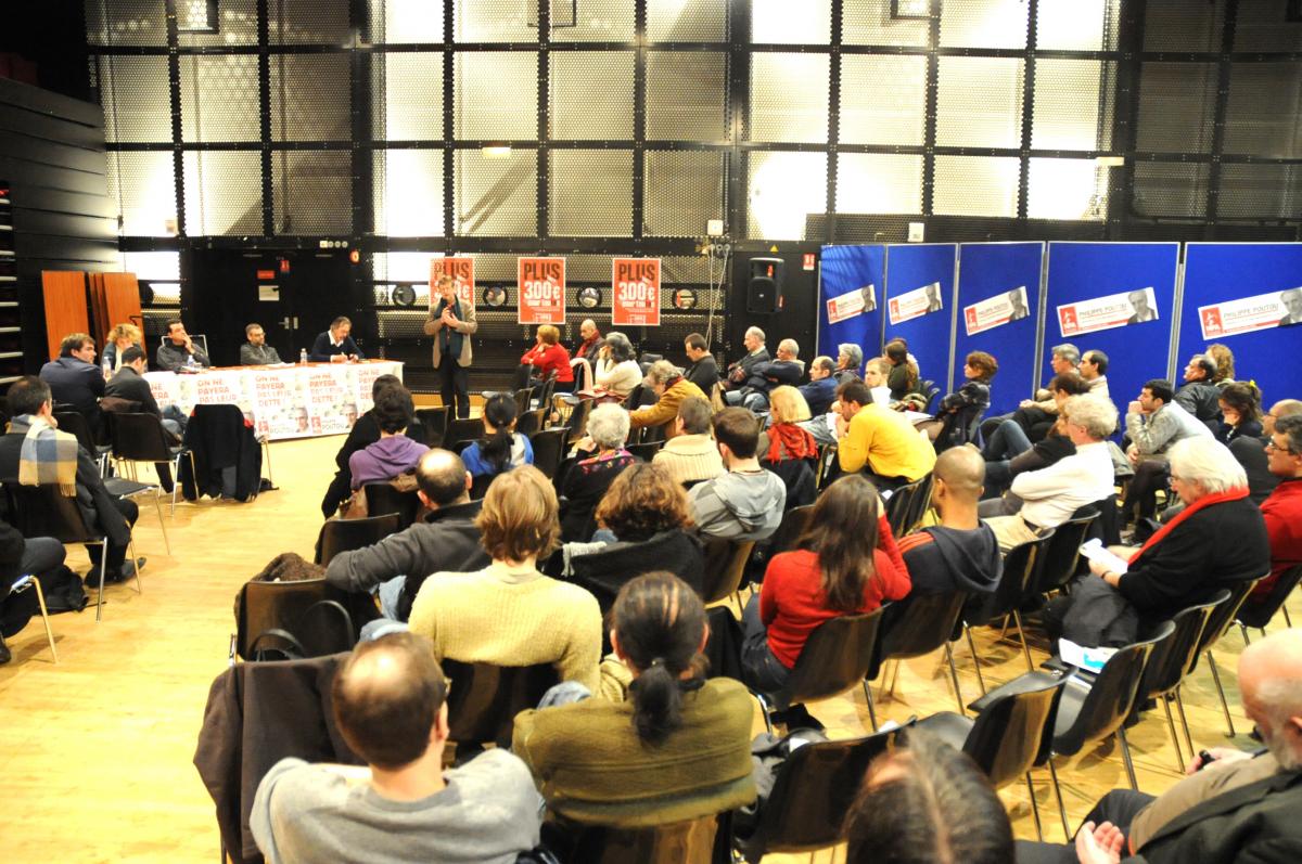 Salle débat Résistances en Europe face à la crise, l'austérité et la dette
