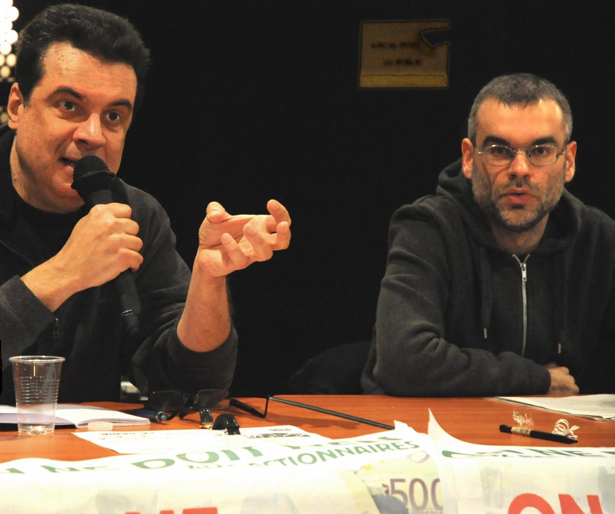 Stathis kouvelakis du comité central de SYRIZA et Josep Maria Antentas d'Izquierda Anticapitalista Etat Espagnol