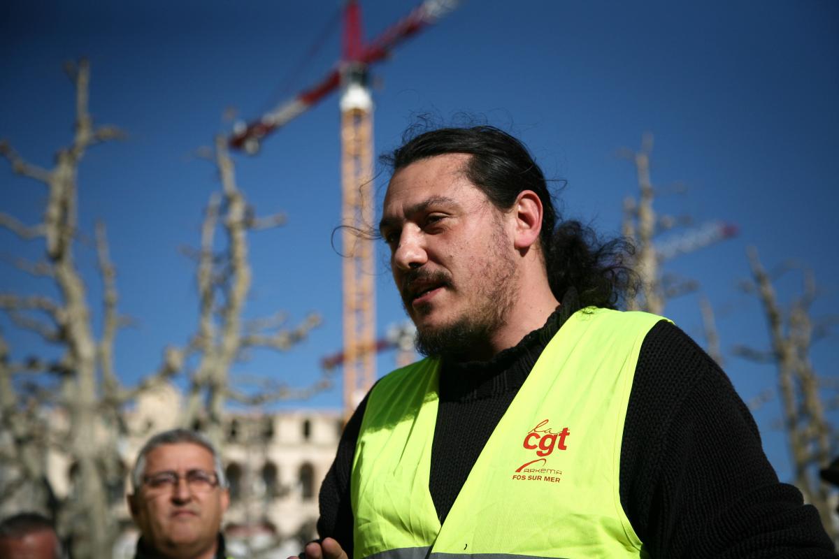 Romain Diaz, representant syndical d'Arkema.