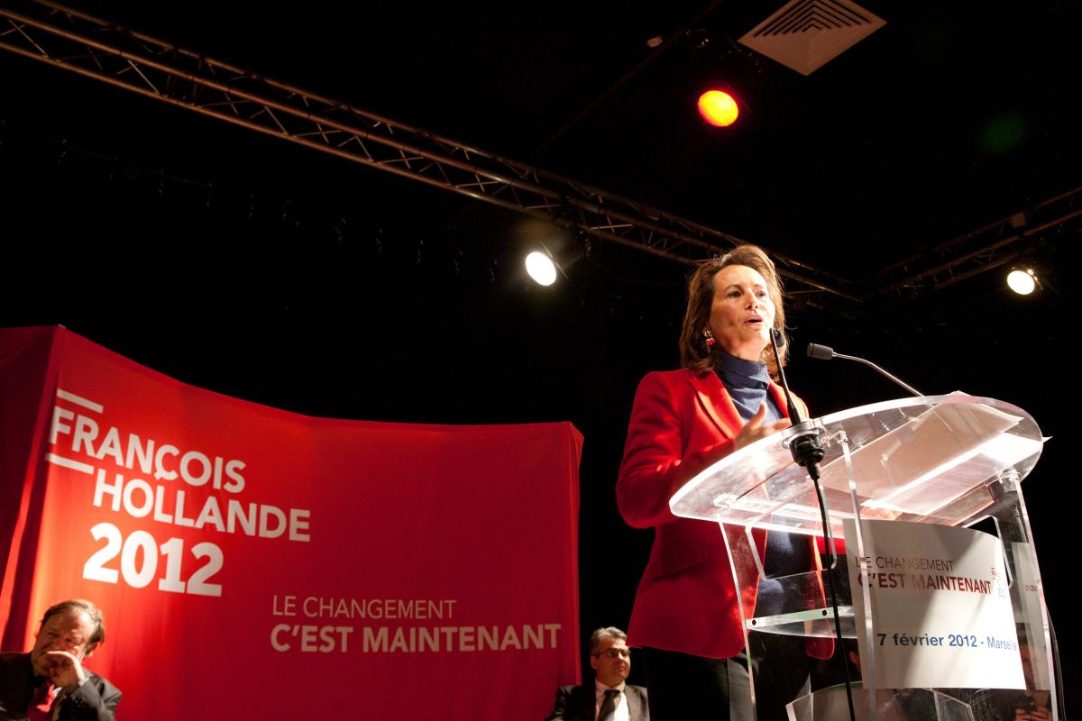 Visite de Segolene Royal a Marseille.