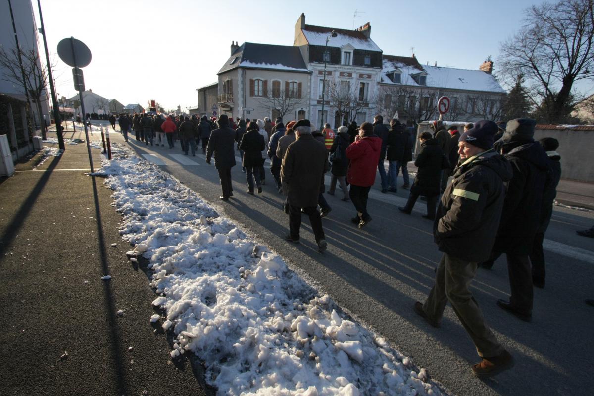 la manifestation dans Commentry