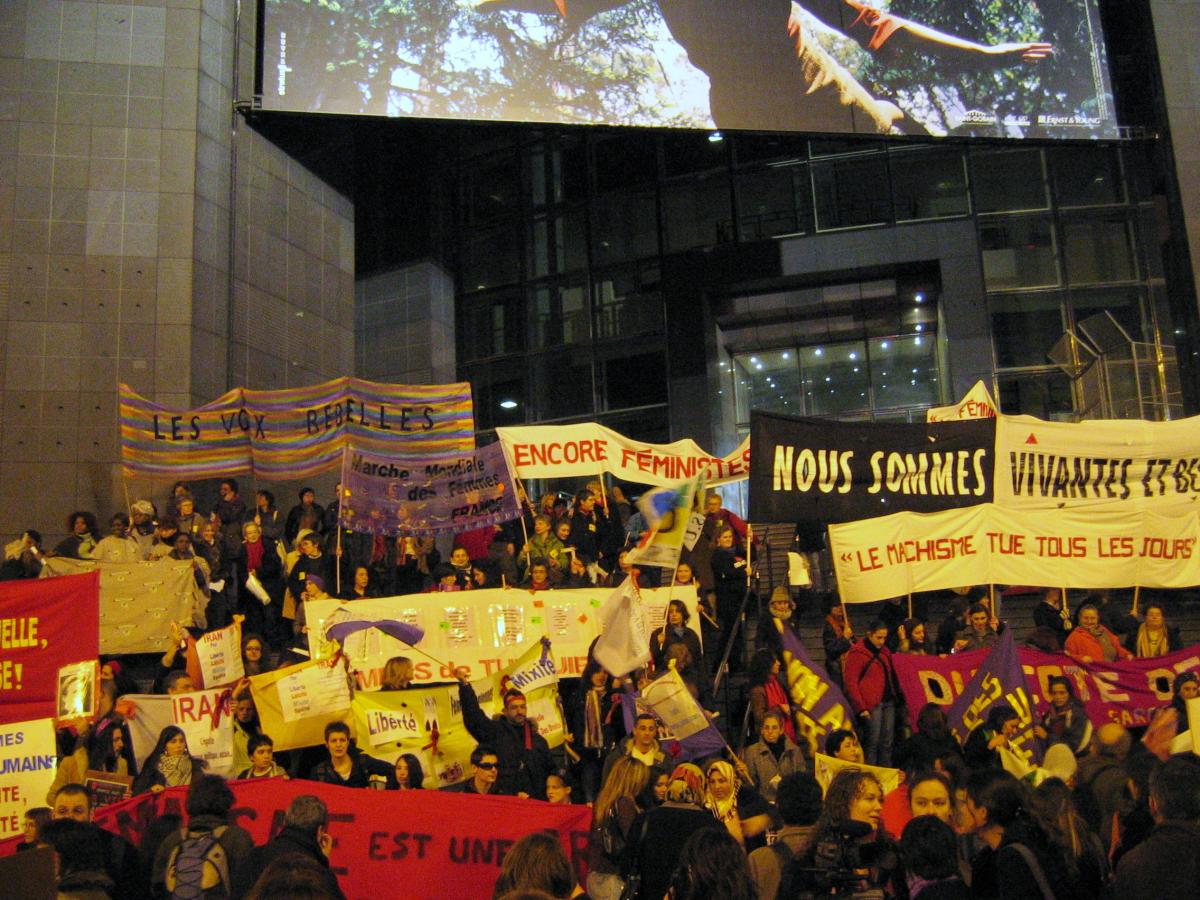 Manifestation pour les droits des femmes du 8 mars 2007.