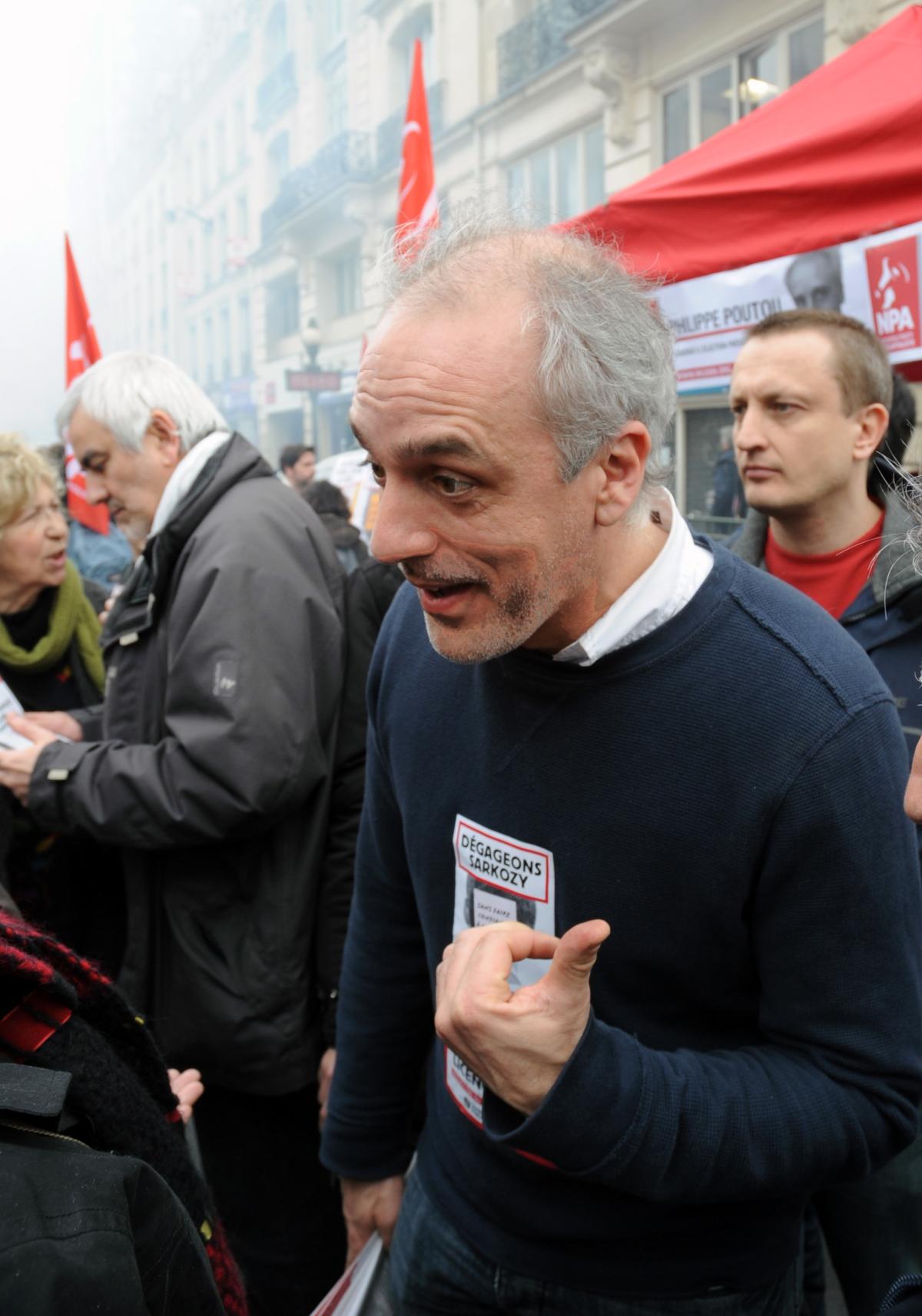 Philippe Poutou à la journée d'action européenne des syndicats de la CES