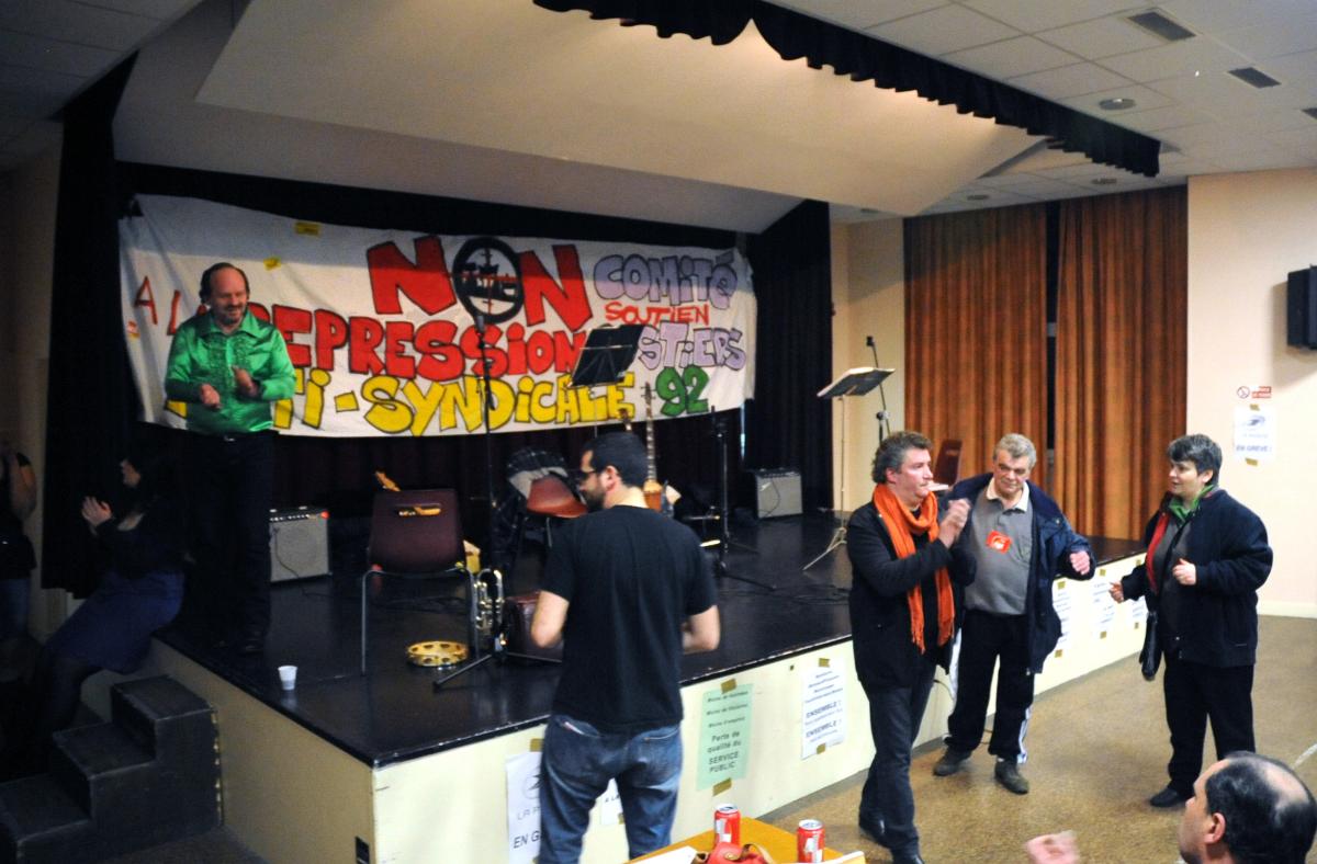 Fête de soutien aux postiers du 92