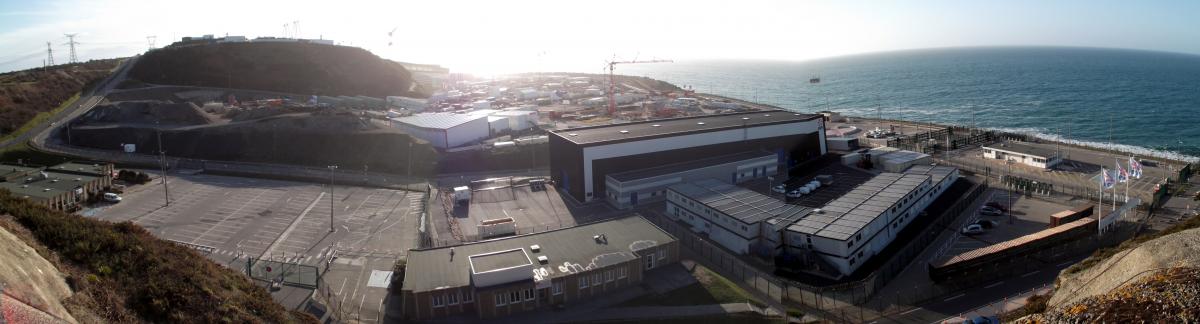 Panoramique du chantier EPR de Flamanville