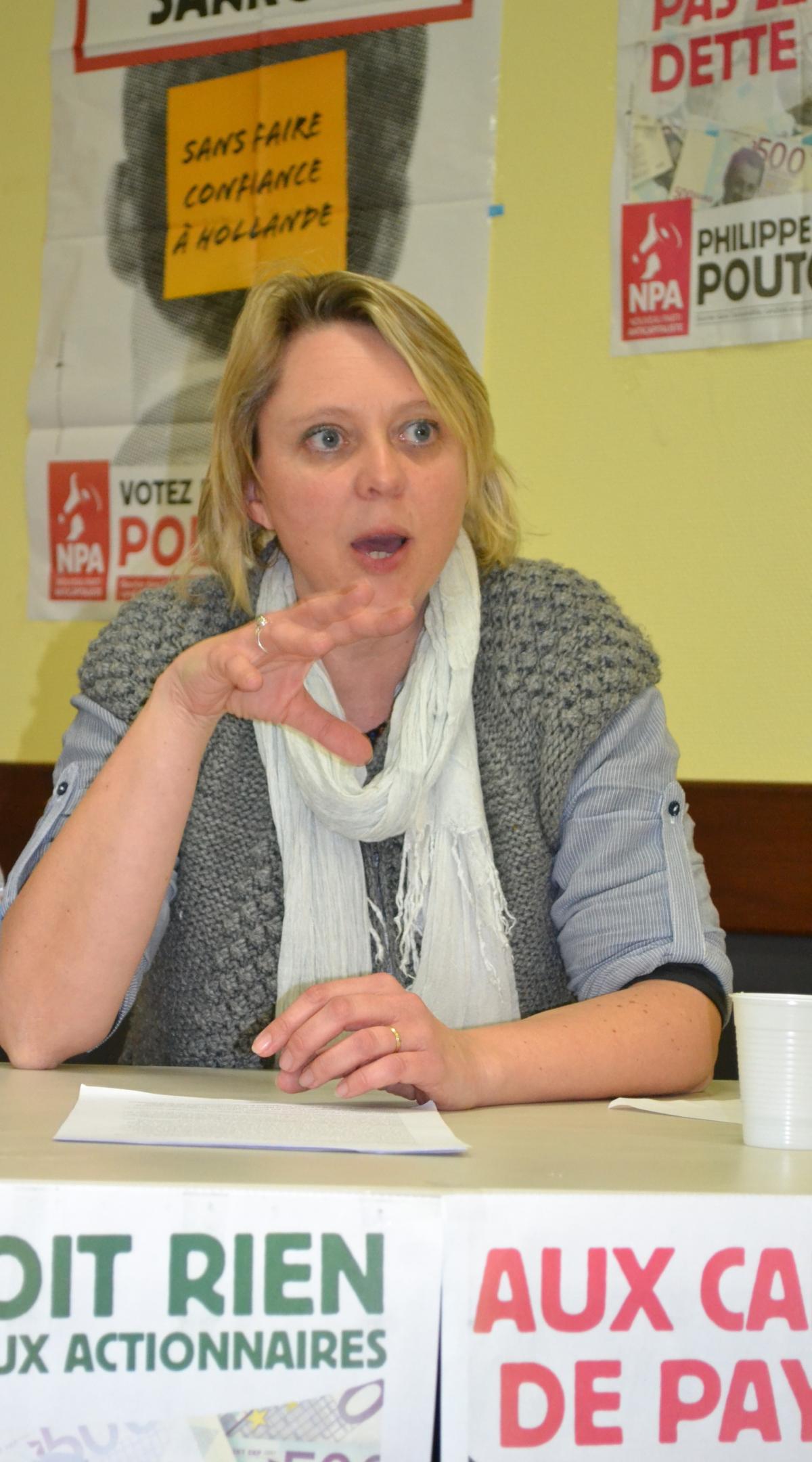 Prise de parole de Nathalie Ménard pour le NPA