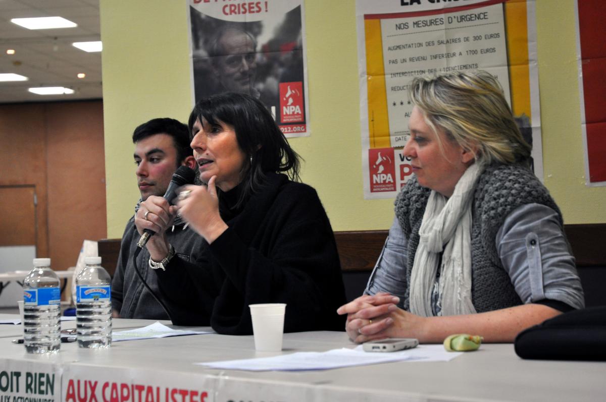 Christine Poupin et Nathalie Ménard