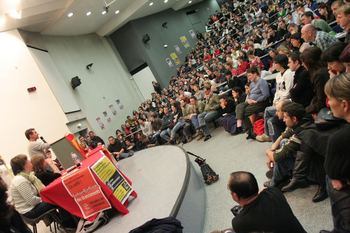 Olivier Besancenot en meeting à Metz