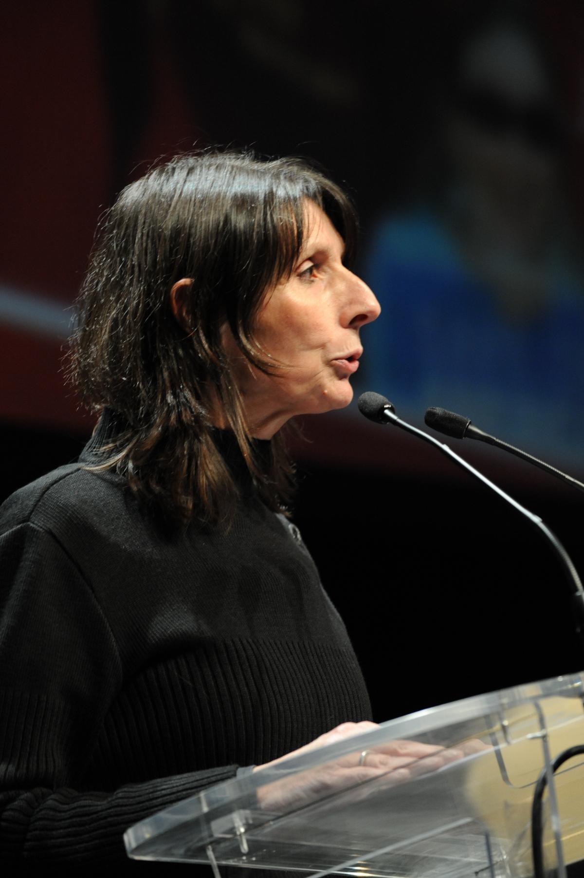Christine Poupin porte parole du Npa