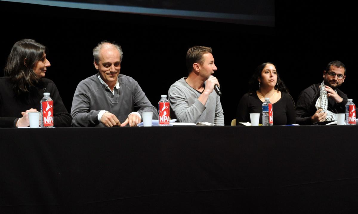 Christine Poupin, Philippe Poutou, Olivier Besancenot, Mina, Gaël Quirante
