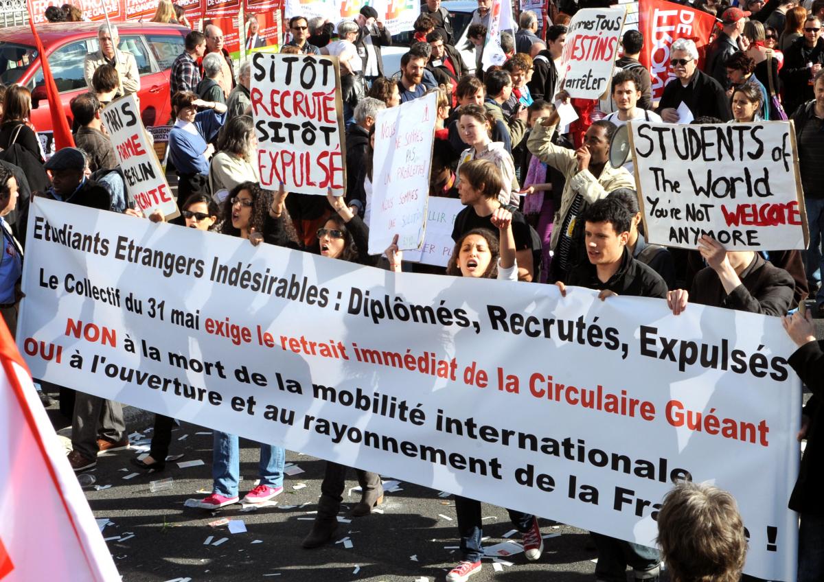 Collectif du 31 mai exige le retrait de la circulaire Guéant