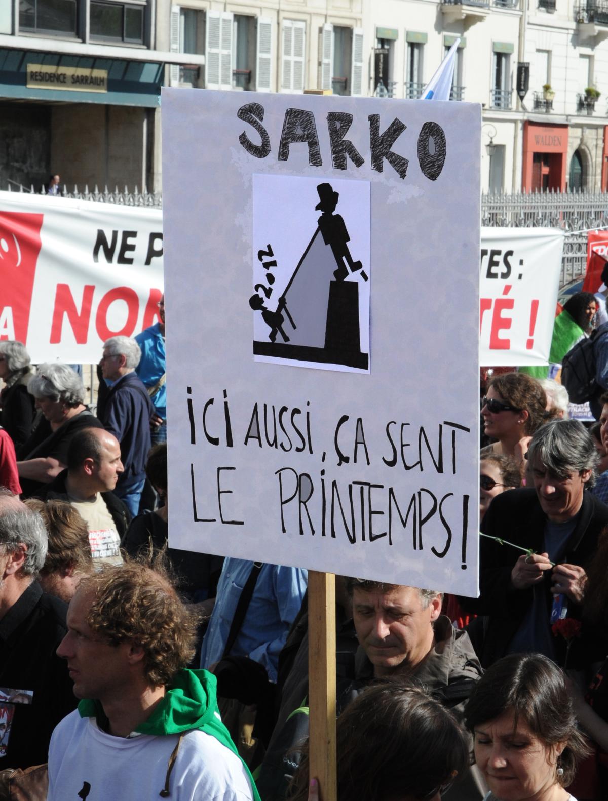 affichette humoristique sur Nicolas Sarkosy