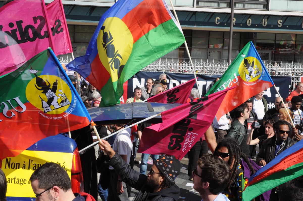 Drapeau USTKE, Union Syndicale des Travailleurs Kanaks et des Exploités