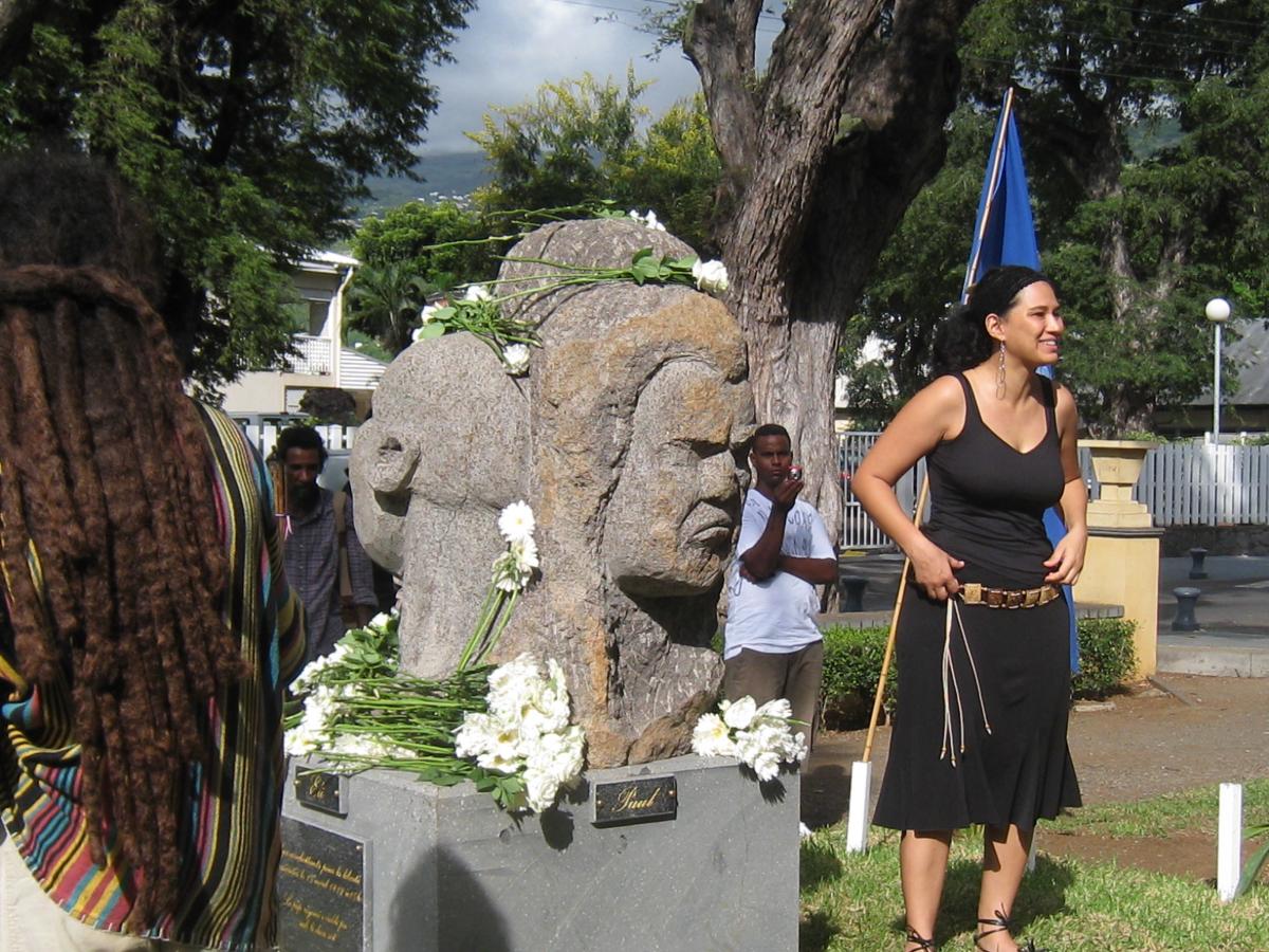 Stèle des quatre héros combattants de la liberté à Sin Pol Ile de la Réunion