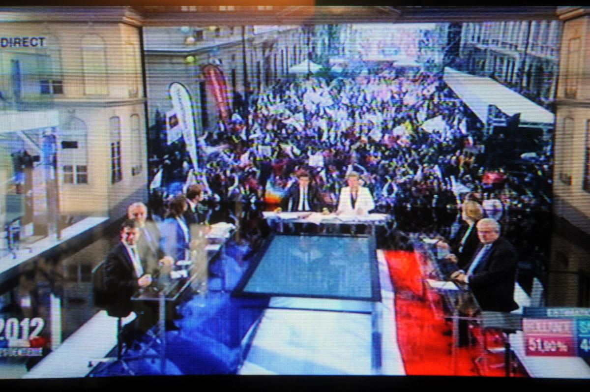 Présidentielle attente du résultat rue de Solférino siège du parti socialiste