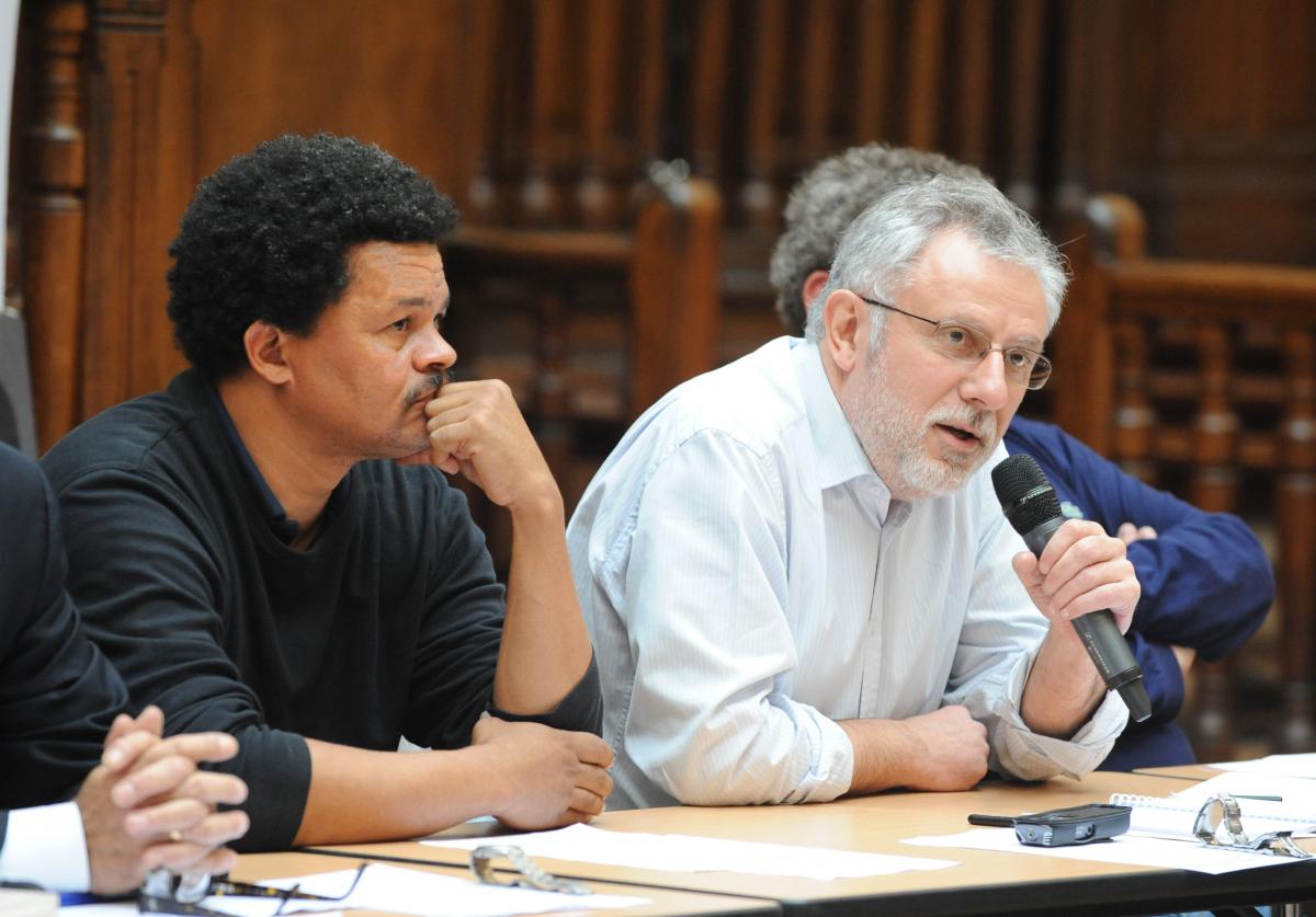 Daniel Gluckstein: secrétaire National du POI et Elie Domota porte parole du LKP