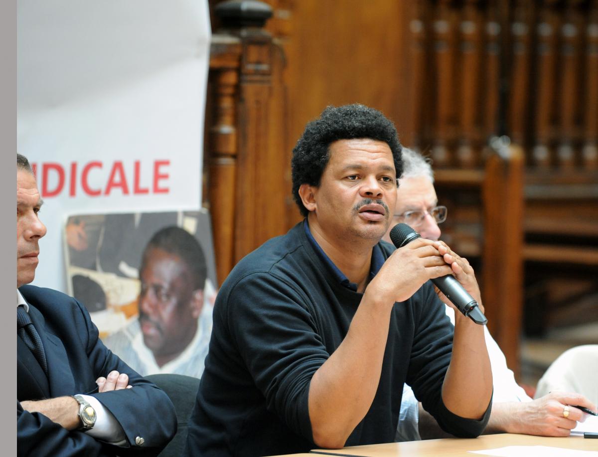 Elie Domota secrétaire général de lUnion générale des travailleurs de Guadeloupe (UGTG), Porte parole du LKP