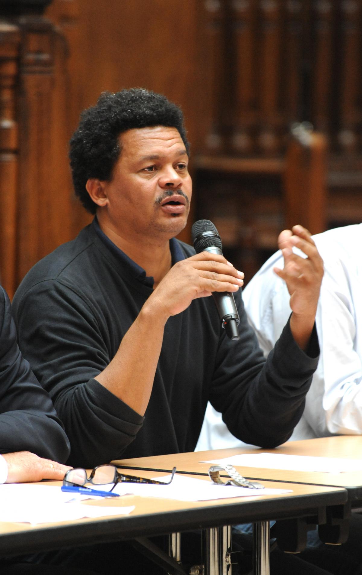 Elie Domota secrétaire général de lUnion générale des travailleurs de Guadeloupe (UGTG), Porte parole du LKP