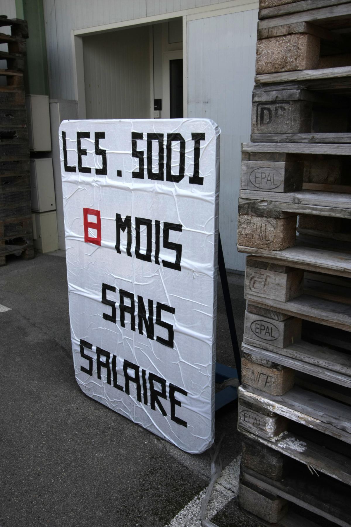 affiche Les Sodi 8 mois sans salaire