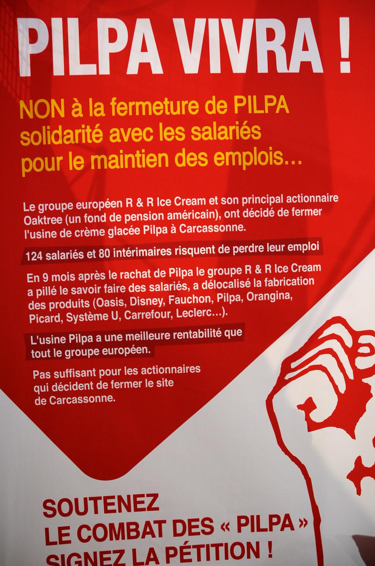 PILPA Carcassonne en lutte Oaktree actionnaire américain
