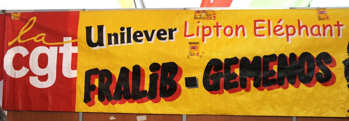 banderole Cgt Fralib Gemenos