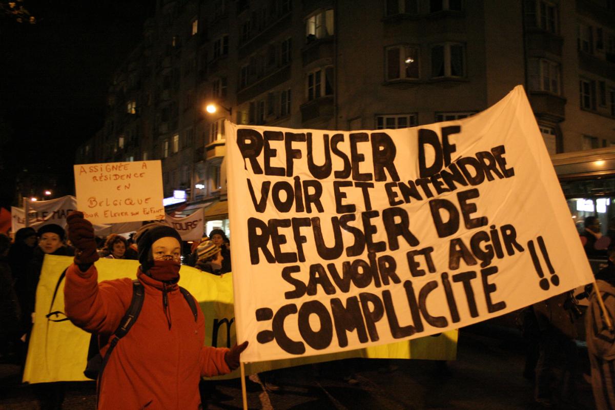Manifestation contre les violences faites aux femmes