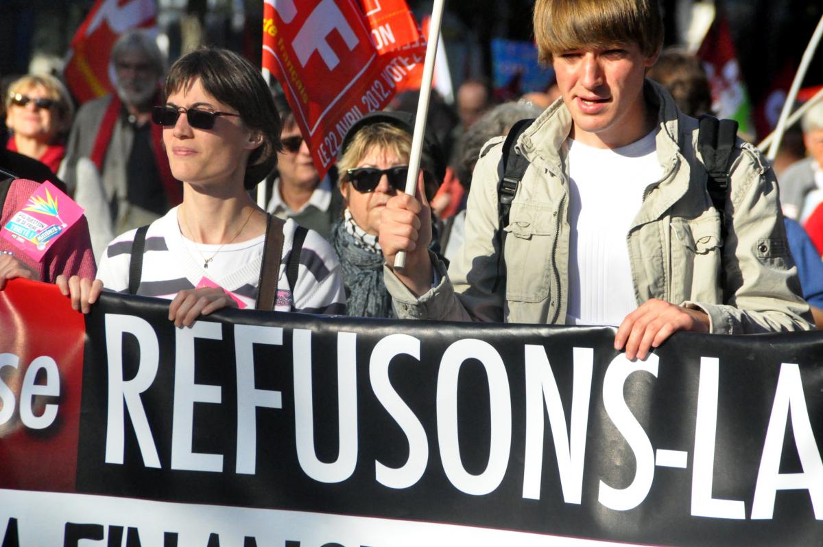 Manifestation contre le TSCG