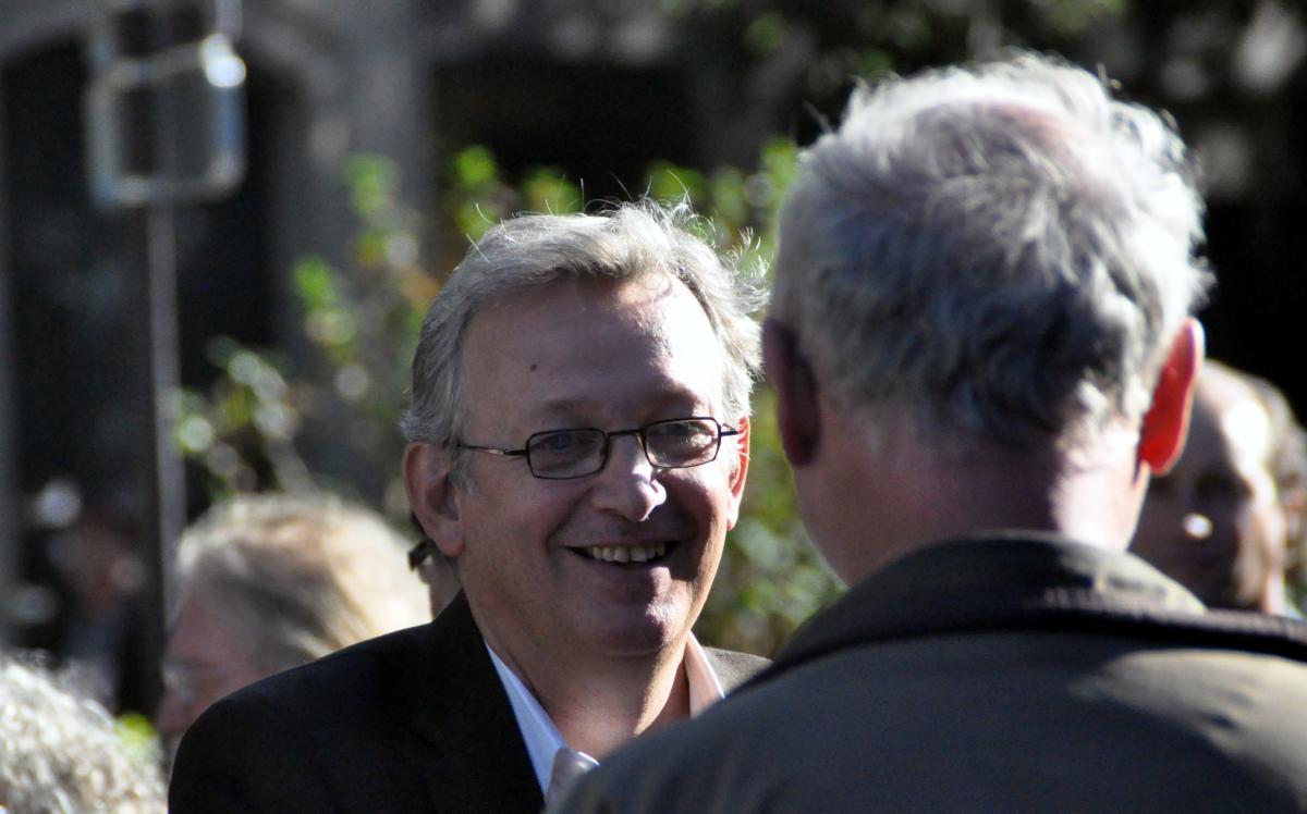Pierre Laurent à la manifestation contre le TSCG