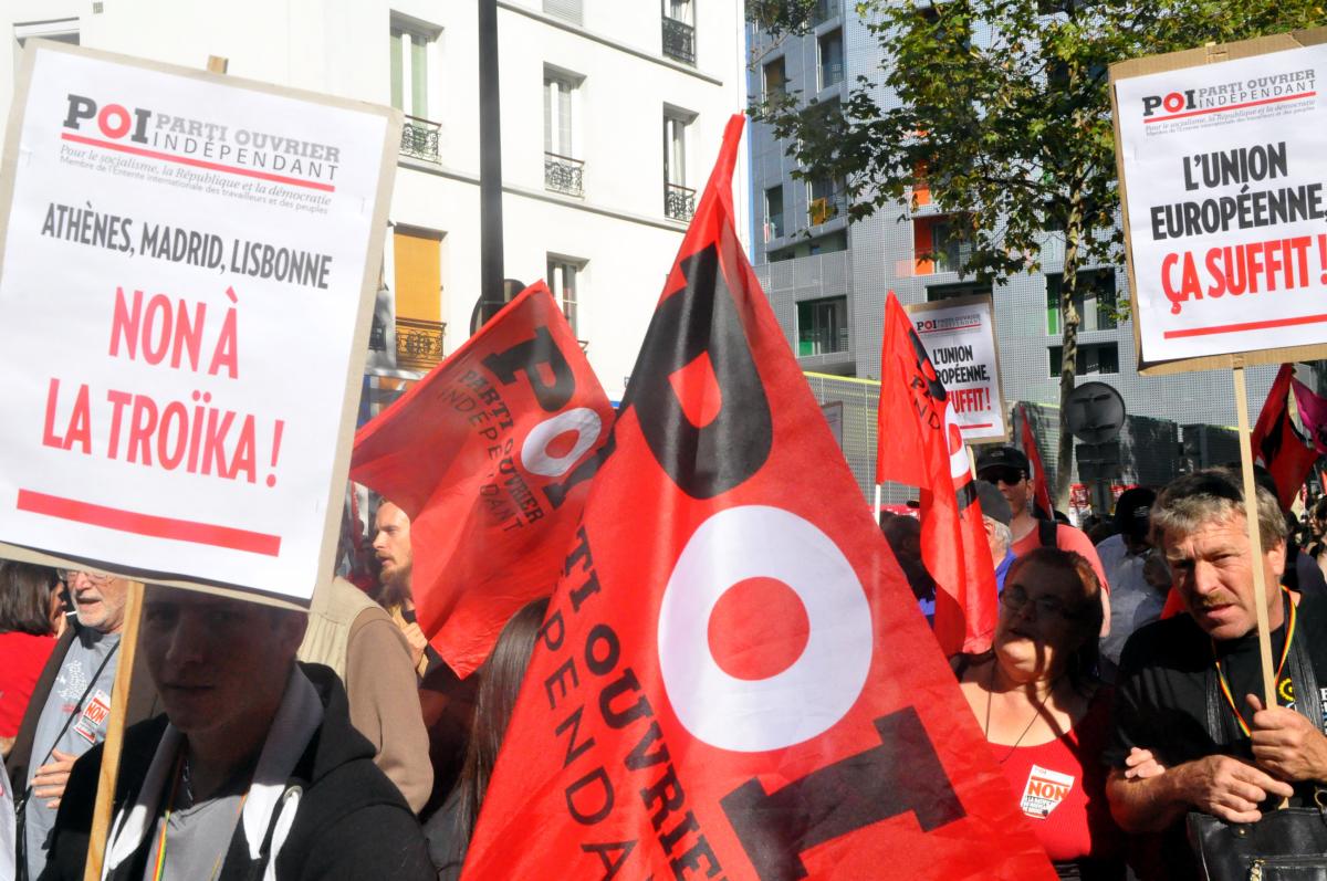 Manifestation contre le TSCG