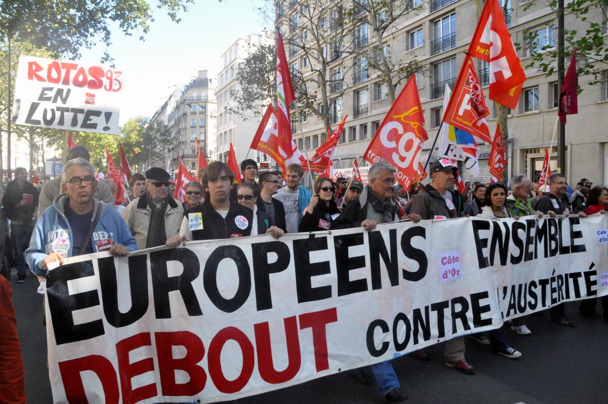 Manifestation contre le TSCG