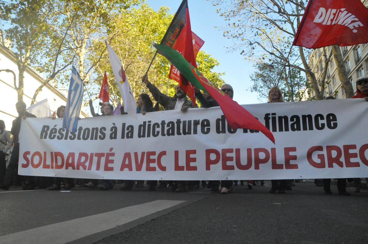 Manifestation contre le TSCG
