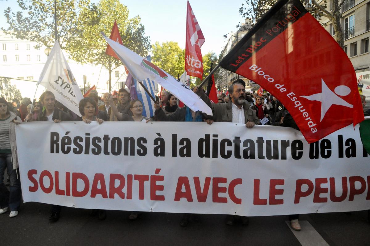 Manifestation contre le TSCG
