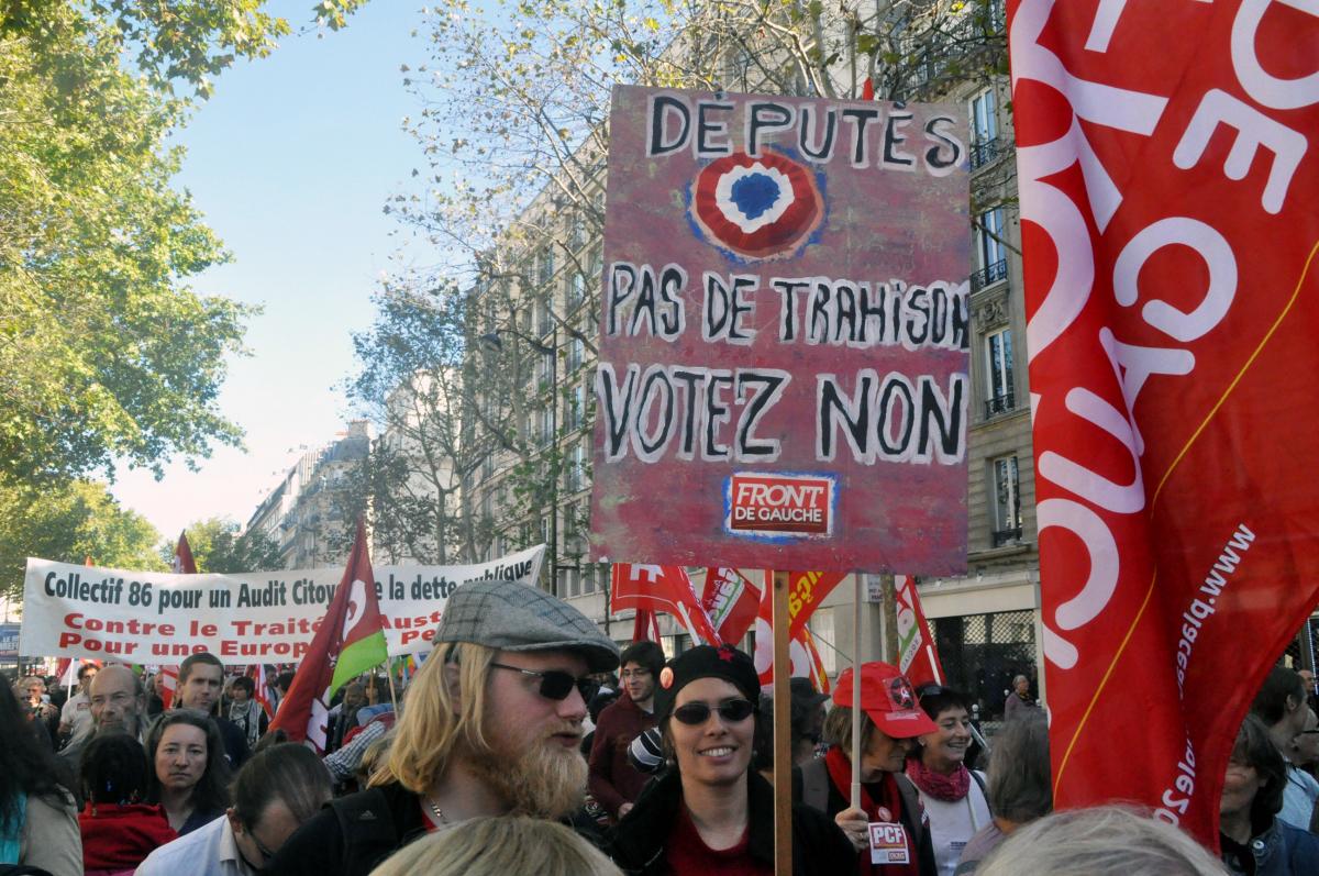 Manifestation contre le TSCG
