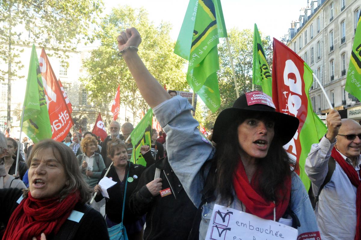Manifestation contre le TSCG