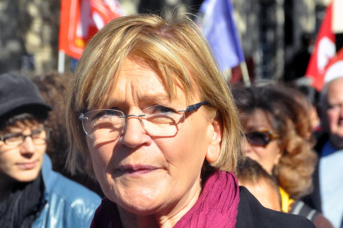 Marie George Buffet à la manifestation contre le TSCG