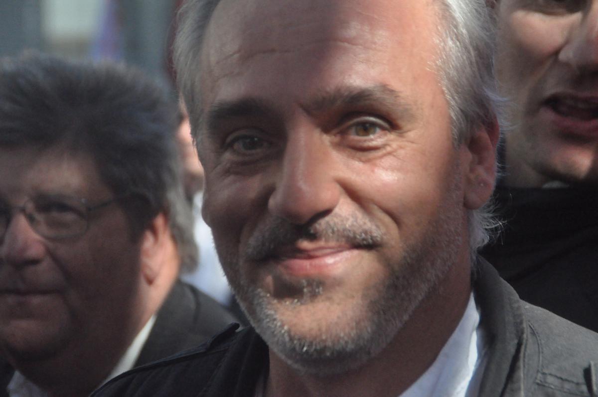 Philippe Poutou à la Manifestation contre le TSCG