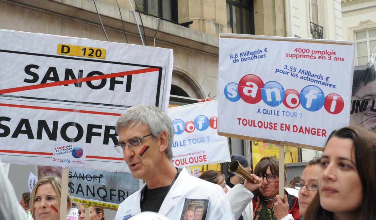 salariés SANOFI de l'industrie pharmaceutique