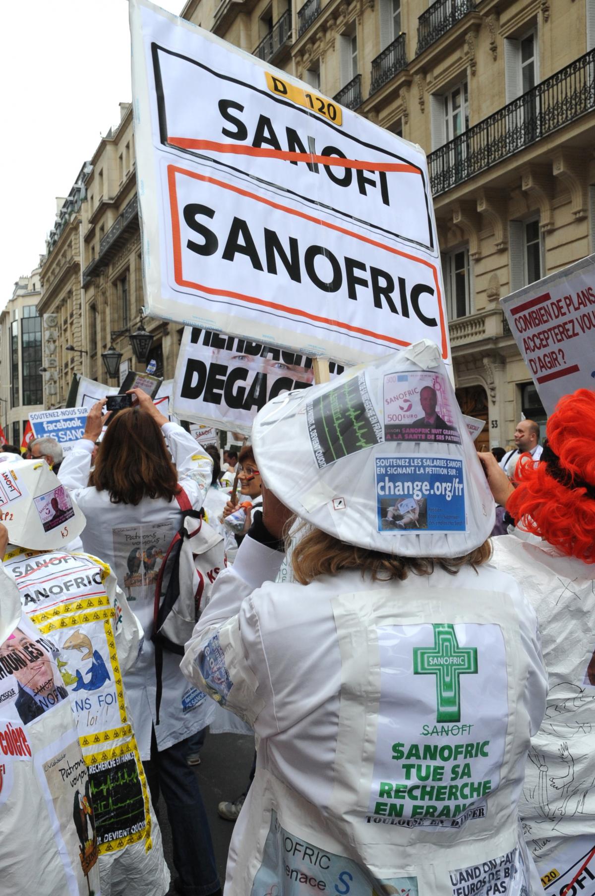 Salariés SANOFI de l'industrie pharmaceutique