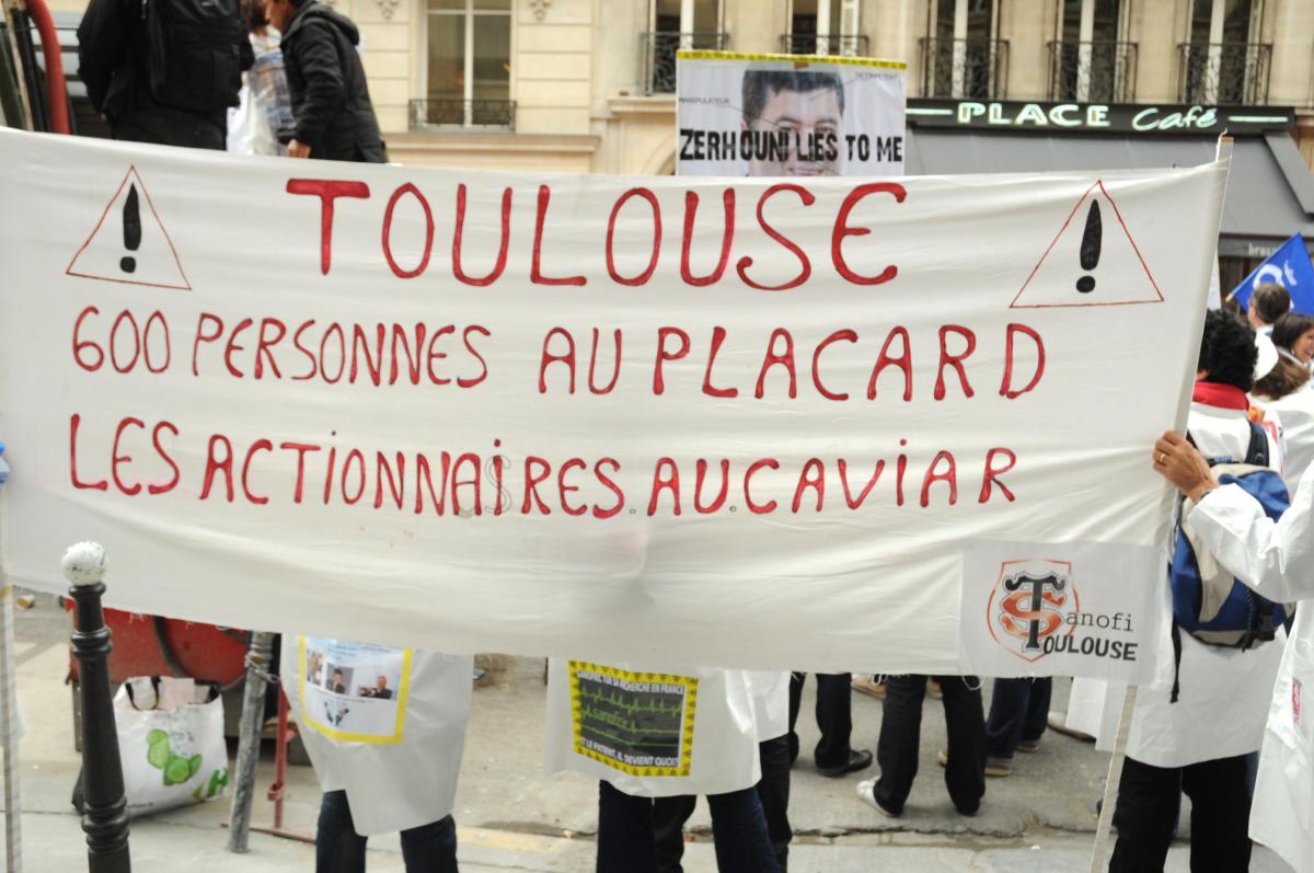 banderole Sanofi Toulouse