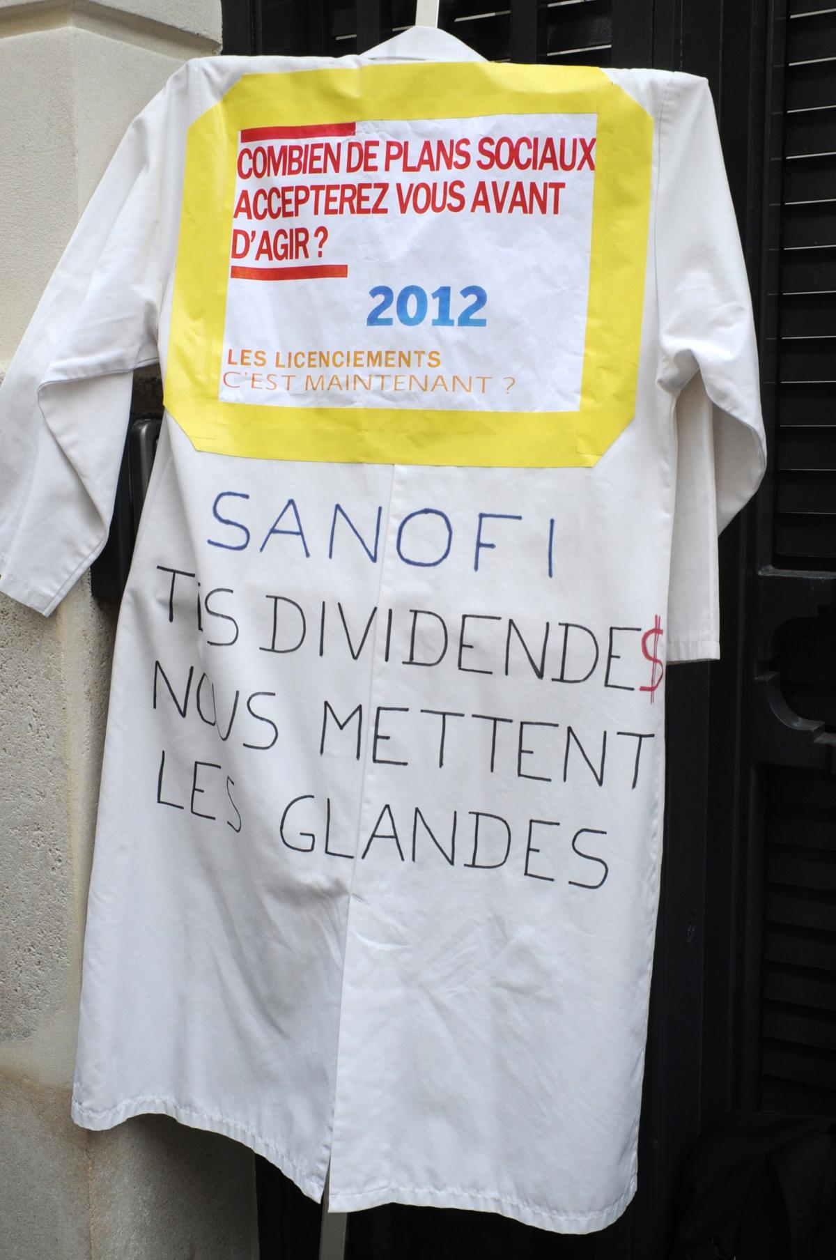 Sanofi tes dividendes nous mettent les glandes