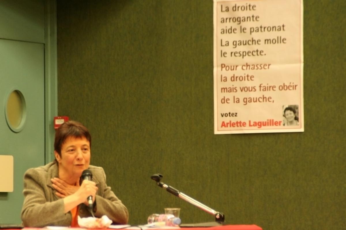 Meeting Arlette Laguiller à Bordeaux 2007/03/20