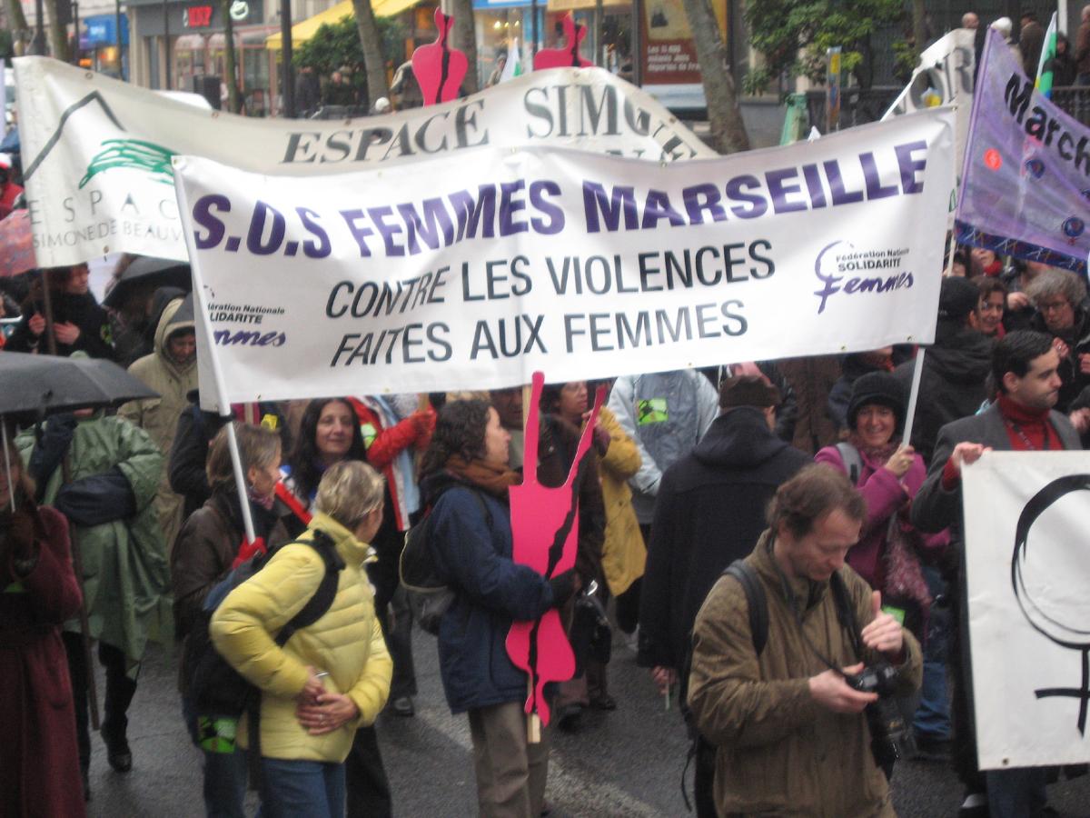 Manifestation contre les violences faites aux femmes