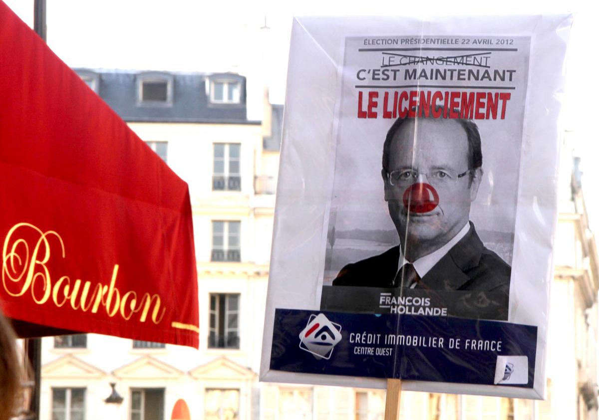 pancarte Hollande nez rouge