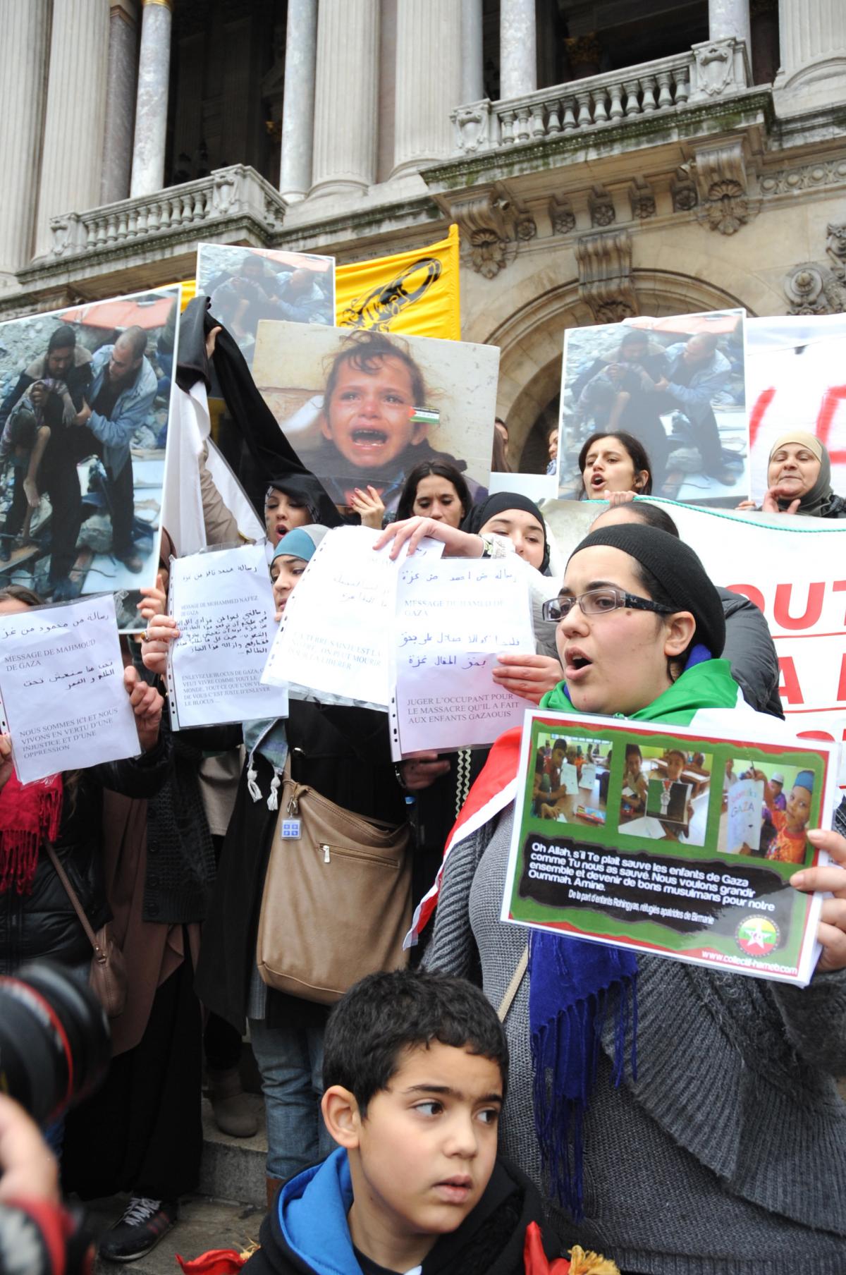 Halte aux agressions contre Gaza place de l'Opéra