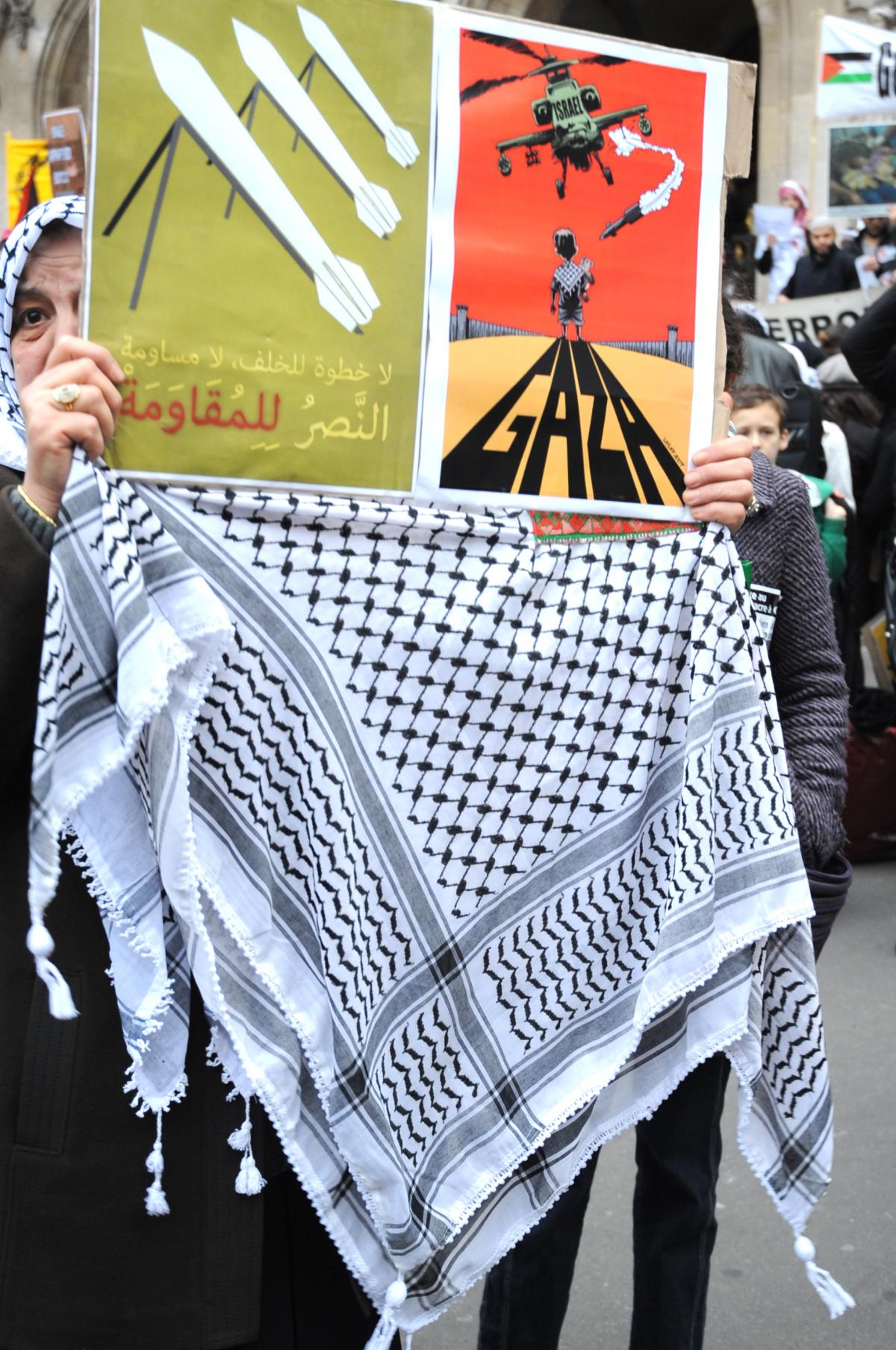Halte aux agressions contre Gaza place de l'Opéra